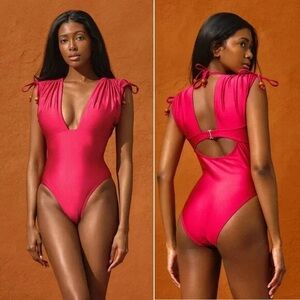 Andrea Iyamah Roba One Piece in Ruby Swimsuit NwT Size Small